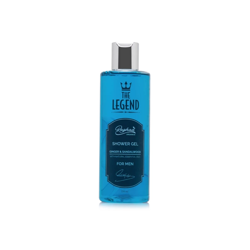 Raghad Organics The Legend Shower Gel for Men: Invigorating Cleanse with a Refreshing Scent, Hydrating Formula for Daily Use, 250 ml Bottle - Raghad Organics